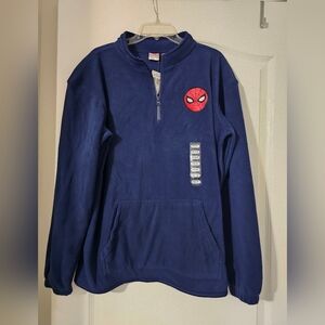Blue Spider-Man Pullover Men Size Medium